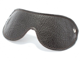 
Коричневая кожаная маска на глаза на резинке фото в интим магазине Love Boat