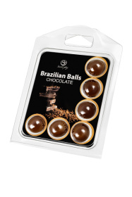 Набор из 6 шариков с массажным маслом Brazilian Balls с ароматом шоколада