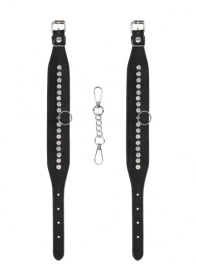 Черные поножи Diamond Studded Ankle Cuffs