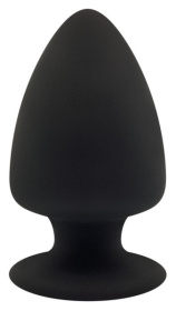 Черная анальная втулка Premium Silicone Plug S - 9 см. фото в интим магазине Love Boat