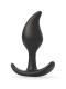 Черный анальный стимулятор - 9,2 см.