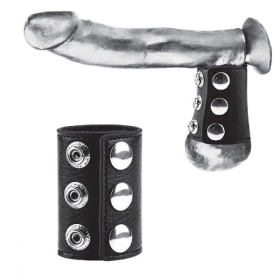 
Утяжка на пенис на кнопочках 100% PVC STRAP WITH METAL SNAP фото в интим магазине Love Boat