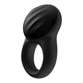 Эрекционное кольцо Satisfyer Signet Ring с возможностью управления через приложение фото в интим магазине Love Boat