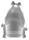 Прозрачное эрекционное кольцо для пениса и мошонки No.48 Cockring with Ball Strap