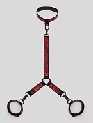 
Ошейник с наручниками Reversible Faux Leather Collar and Wrist фото в интим магазине Love Boat