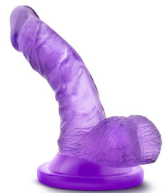 Фиолетовый фаллоимитатор на присоске NATURALLY YOURS 4INCH MINI - 12 см. фото в интим магазине Love Boat