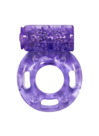 Фиолетовое эрекционное кольцо с вибрацией Rings Axle-pin фото в интим магазине Love Boat
