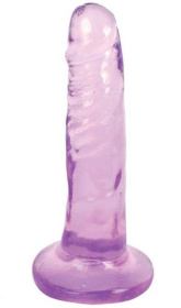 Фиолетовый фаллоимитатор Slim Stick Dildo - 15,2 см. фото в интим магазине Love Boat