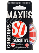 Ультратонкие презервативы в пластиковом кейсе MAXUS AIR Sensitive - 3 шт. фото в интим магазине Love Boat