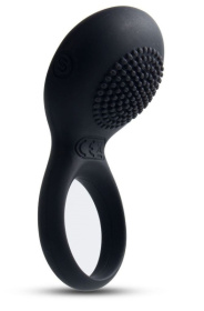 Чёрное перезаряжаемое эрекционное виброкольцо Tyler фото в интим магазине Love Boat