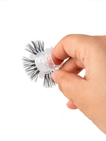 Эластичное эрекционное кольцо с черными «ресничками»