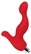 Красный вибростимулятор простаты  Штучки-дрючки  - 12,5 см. фото в интим магазине Love Boat