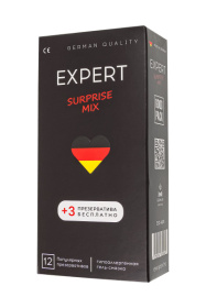 Презервативы EXPERT Surprise Mix - 12 шт.(+3 в подарок) фото в интим магазине Love Boat