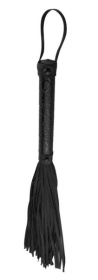 
Чёрная многохвостая кожаная плетка Passionate Flogger - 39 см. фото в интим магазине Love Boat