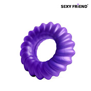 Фиолетовое фигурное эрекционное кольцо фото в интим магазине Love Boat