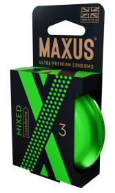 Презервативы в железном кейсе MAXUS Mixed - 3 шт. фото в интим магазине Love Boat