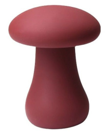 Красный перезаряжаемый клиторальный стимулятор-грибочек Oyster Mushroom фото в интим магазине Love Boat