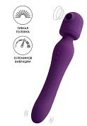 Фиолетовый универсальный стимулятор Kisom - 24 см. фото в интим магазине Love Boat