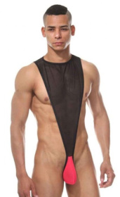 Мужское боди с контрастным гульфиком фото в интим магазине Love Boat