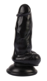 Черный фаллоимитатор Be mine 6 Dildo - 15 см. фото в интим магазине Love Boat