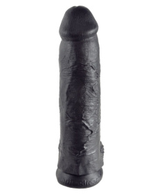 Чёрный фаллоимитатор-гигант 12  Cock with Balls - 30,5 см. фото в интим магазине Love Boat
