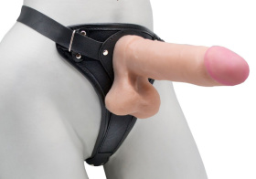 Вибрострапон Woman Midi с вагинальной пробкой - 22 см. фото в интим магазине Love Boat