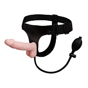 Реалистичный поясной страпон с функцией расширения - 16,5 см. фото в интим магазине Love Boat