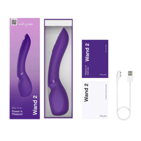 Фиолетовый жезловый вибратор We-Vibe Wand 2 - 27,3 см.