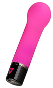 Розовый силиконовый мини-вибратор Lil Gspot - 13 см. фото в секс шопе Love Boat