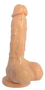 Телесный фаллоимитатор 7 inch Carved Dong - 18 см. фото в интим магазине Love Boat