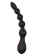 Черный вибромассажер для анальной стимуляции Anal Flexi Beads - 22 см.