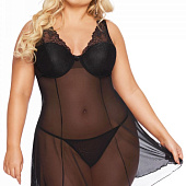 Полупрозрачная сорочка Berta