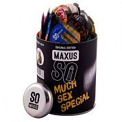 Текстурированные презервативы в кейсе MAXUS So Much Sex - 100 шт. фото в интим магазине Love Boat