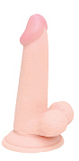 Телесный фаллоимитатор PLUG N RIDE 5.5 FLESH DONG - 14 см. фото в интим магазине Love Boat