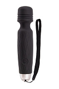 Черный мини-вибромассажер MINI WAND INTENSE POWER - 13,5 см. фото в интим магазине Love Boat