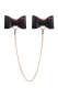 Черно-красный бондажный набор Bow-tie