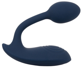 Темно-синий вибростимулятор в трусики RC Bendable Panty Vibrator