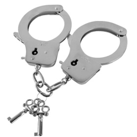 
Наручники из листового металла с ключами Metal Handcuffs фото в интим магазине Love Boat