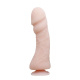 Телесный вибратор на присоске The Big Penis - 23,5 см.