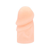 Телесная насадка-удлинитель на пенис фаллической формы - 7,5 см.