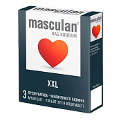 Презервативы увеличенного размера Masculan XXL - 3 шт. фото в интим магазине Love Boat