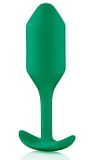 Зеленая пробка для ношения B-vibe Snug Plug 2 - 11,4 см. фото в интим магазине Love Boat