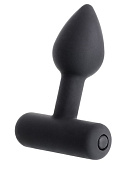 Чёрная анальная мини-вибровтулка Erotist Shaft - 7 см. фото в интим магазине Love Boat