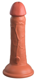 Фаллоимитатор цвета карамели 6  Vibrating Silicone Dual Density Cock - 17,8 см. фото в интим магазине Love Boat
