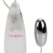 Серебристая гладкая вибропуля Vibrating Silver Bullet