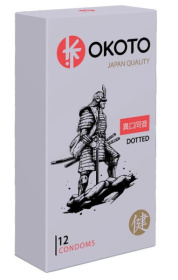 Точечные презервативы OKOTO Dotted - 12 шт. фото в интим магазине Love Boat