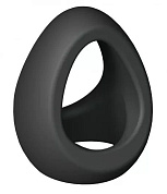 Черное фигурное эрекционное кольцо Flux Ring фото в интим магазине Love Boat