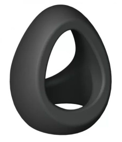 Черное фигурное эрекционное кольцо Flux Ring фото в интим магазине Love Boat