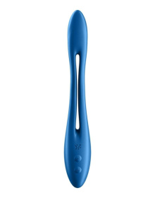 Синий многофункциональный вибратор для пар Satisfyer Elastic Game