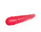 Розовый двусторонний гелевый фаллоимитатор - 44 см.